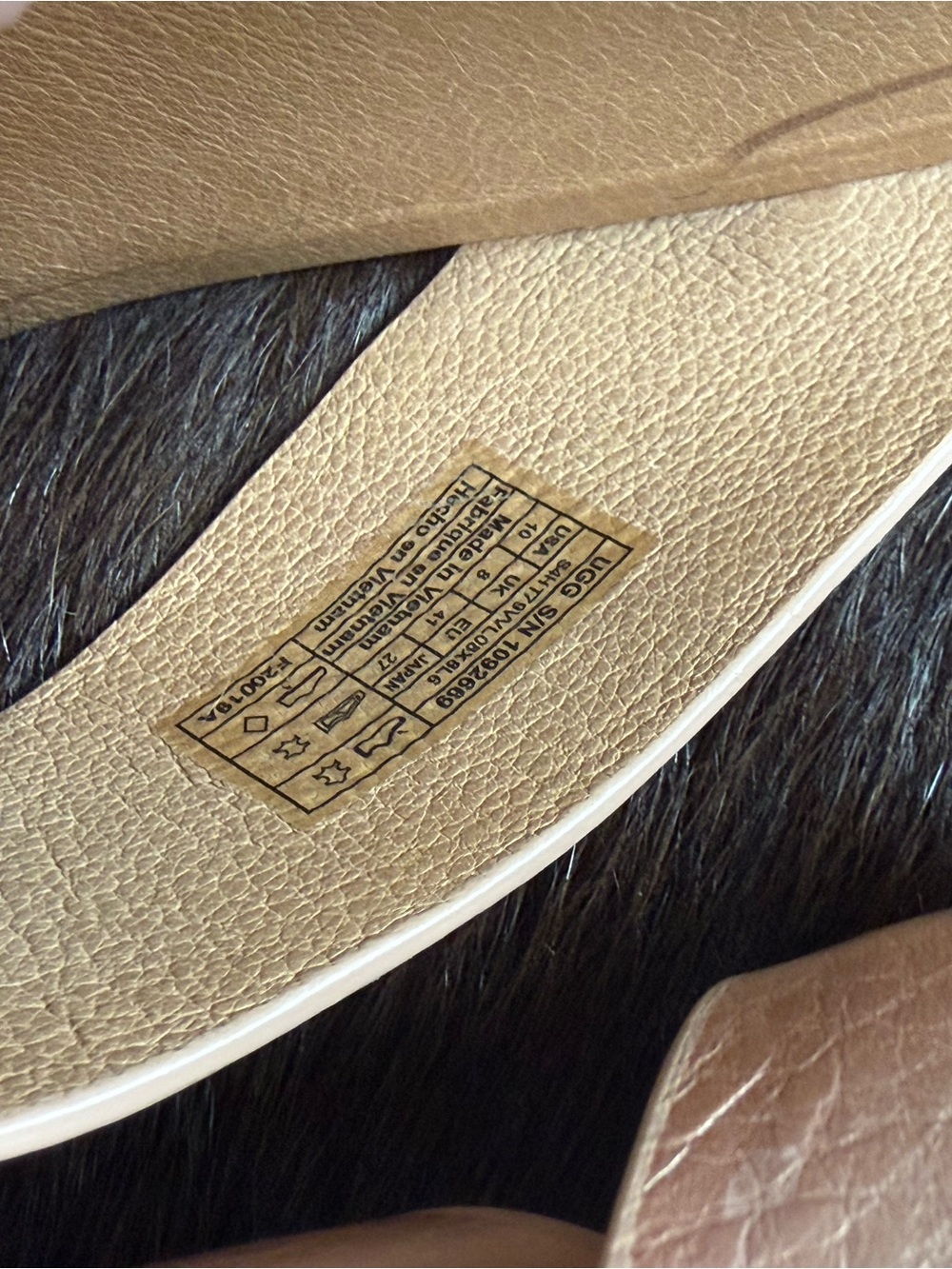 UGG Women’s Rose Gold Crisscross Slide Sandals - Picture 4 of 4